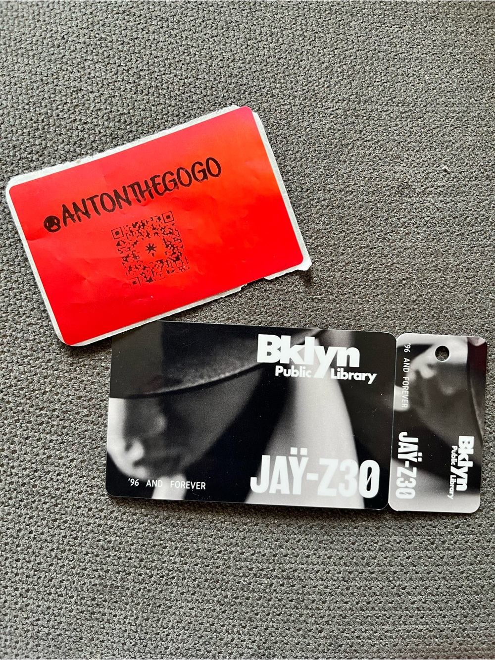 Jay Z 30  ´96 AND FOREVER Limited Edition Brooklyn Library Card Reasonable Doubt